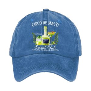Cinco De Mayo Est 1862 Social Club Nacho Average Fiesta Baseball Cap2