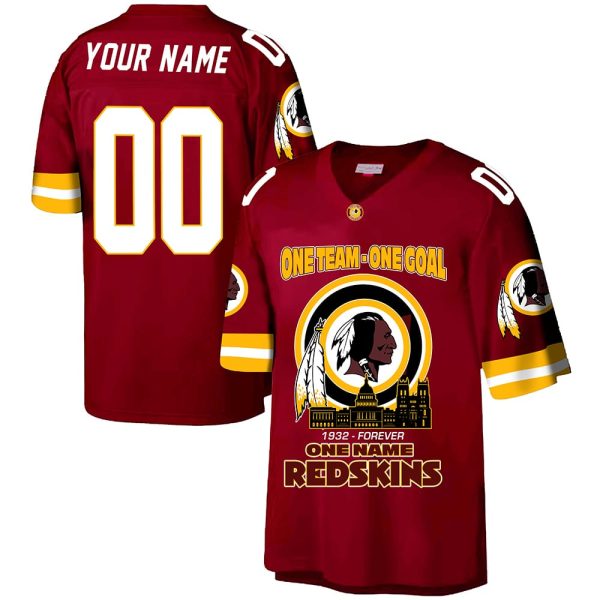 One Team One Goal 1932-Forever One Name Redskins Jersey