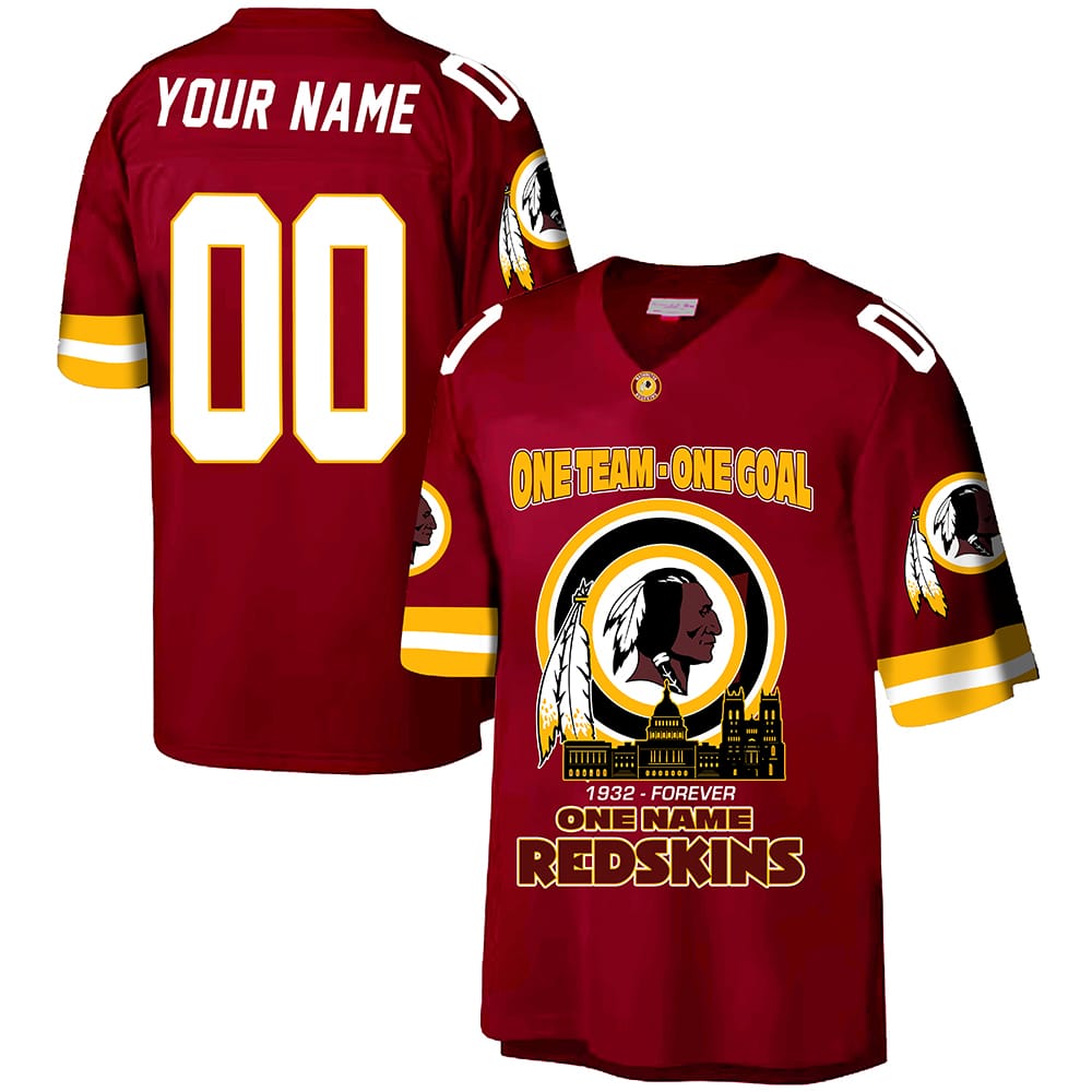 One Team One Goal 1932 Forever One Name Redskins Jersey One Team One Goal 1932-Forever One Name Redskins Jersey