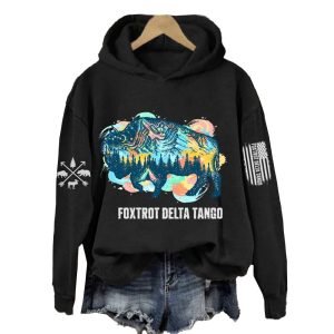 Yak Foxtrot Delta Tango FDT Printed Hoodie1