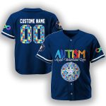 Personalized Astros Autism Awareness Baseball Jersey