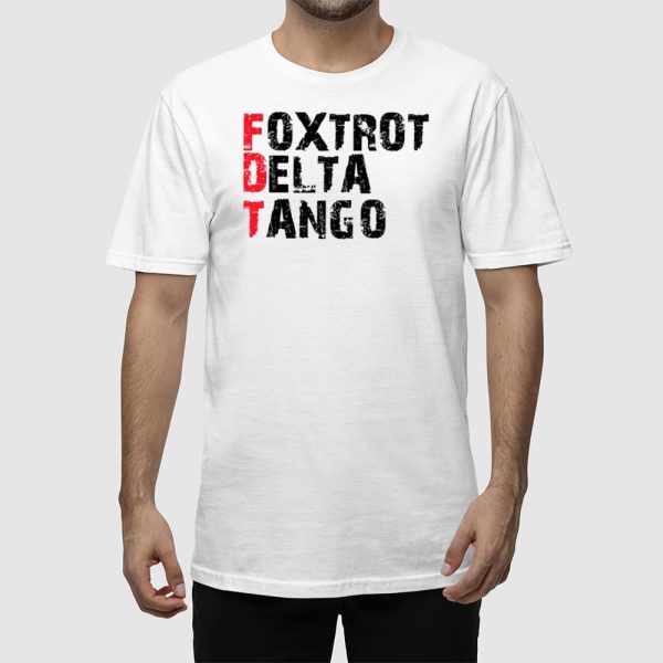 Peter Shankman Wearing Foxtrot Delta Tango Tee Shirt