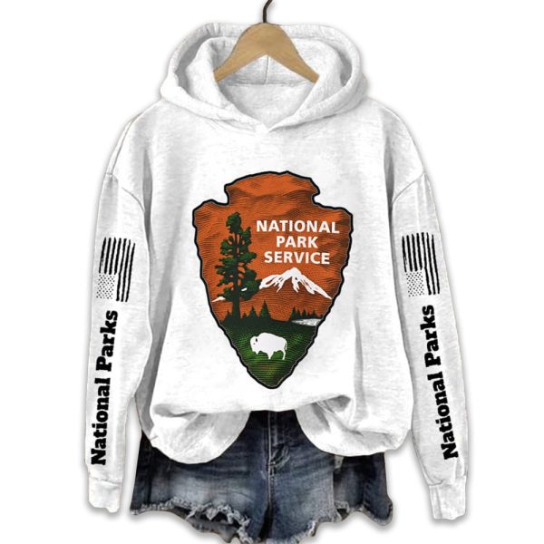 Protect Our National Parks Hot Spots Print Hoodie