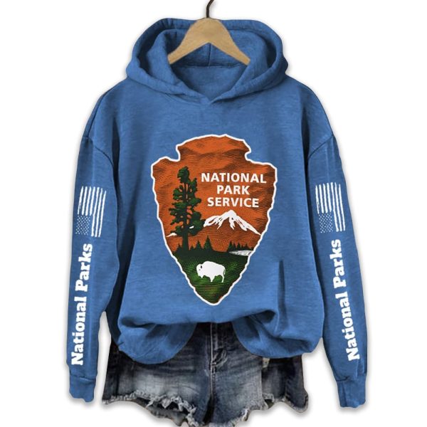 Protect Our National Parks Hot Spots Print Hoodie