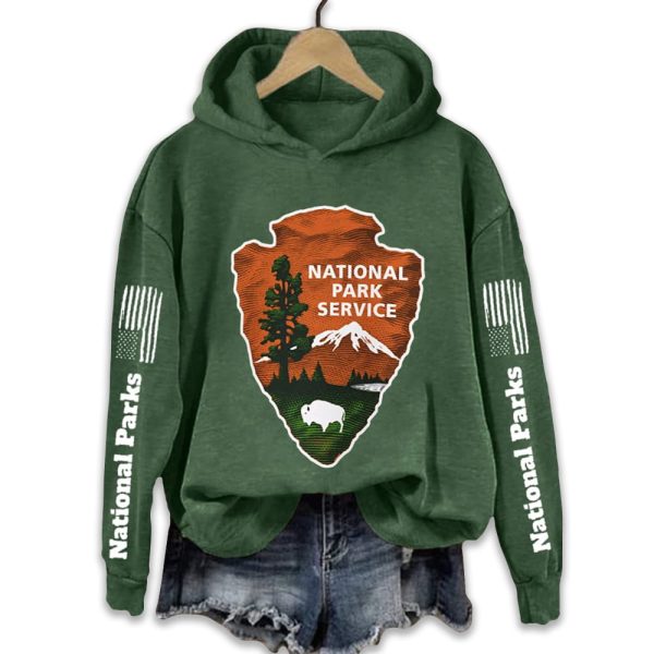 Protect Our National Parks Hot Spots Print Hoodie