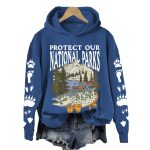 Protect Our National Parks Printed Sweatshirt