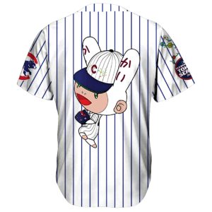 Cubs Takashi Murakami Tokyo Series Baseball Jersey 3