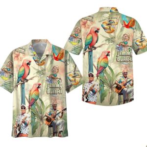 Jimmy Buffett Somewhere On A Beach Hawaiian Shirt