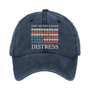 One Nation Under Distress America Baseball Cap1