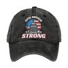 Retro Civil Service Strong Print Baseball Cap