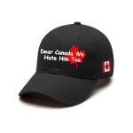 Retro Dear Canada We Hate Him Too Pride Baseball Cap