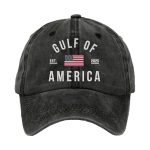 Retro Gulf Of America Est 2025 Print Baseball Cap