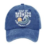 Retro Gulf Of Mexico Stay Salty And Resist Printed Baseball Cap
