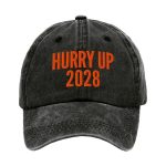 Retro Hurry Up 2028 Print Baseball Cap