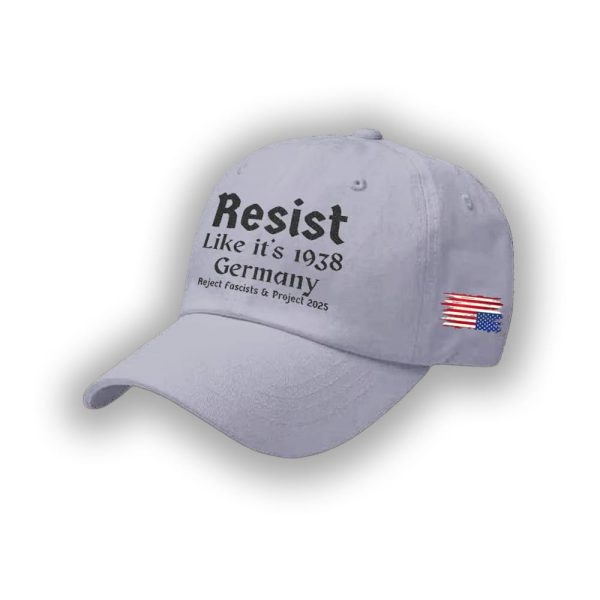Retro Resist Like It’s 1938 Germany Reject Fascism And Project 2025 Print Baseball Cap