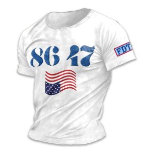 Anti Trump America 86 47 FDT Print T Shirt