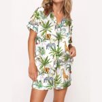 Safari Animal Satin Pajama Set