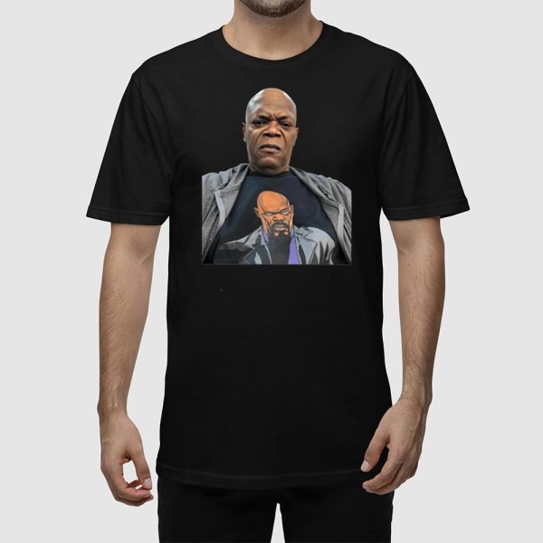 Samuel L. Jackson Wearing A Shirt Of Himself Shirt