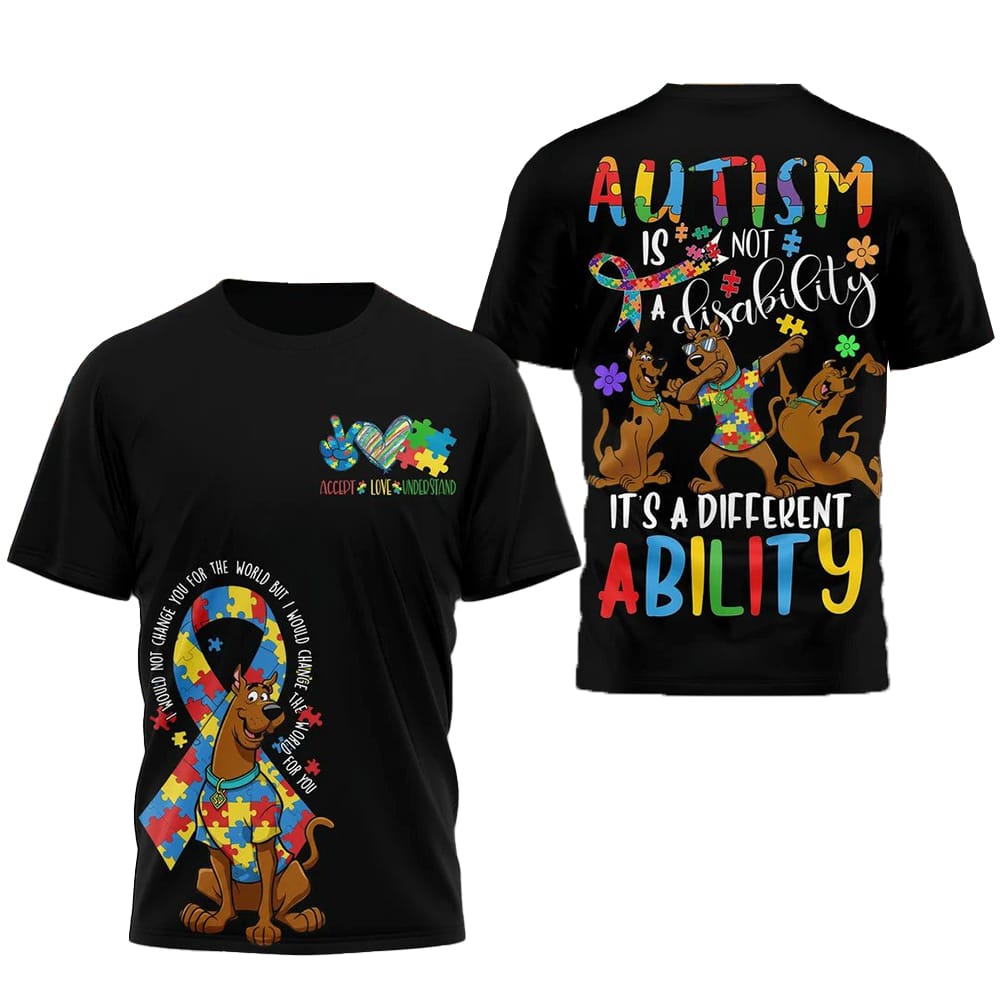 Scooby Doo Autism Awareness Accept Love Understand Shirt Scooby-Doo Autism Awareness Accept Love Understand Shirt