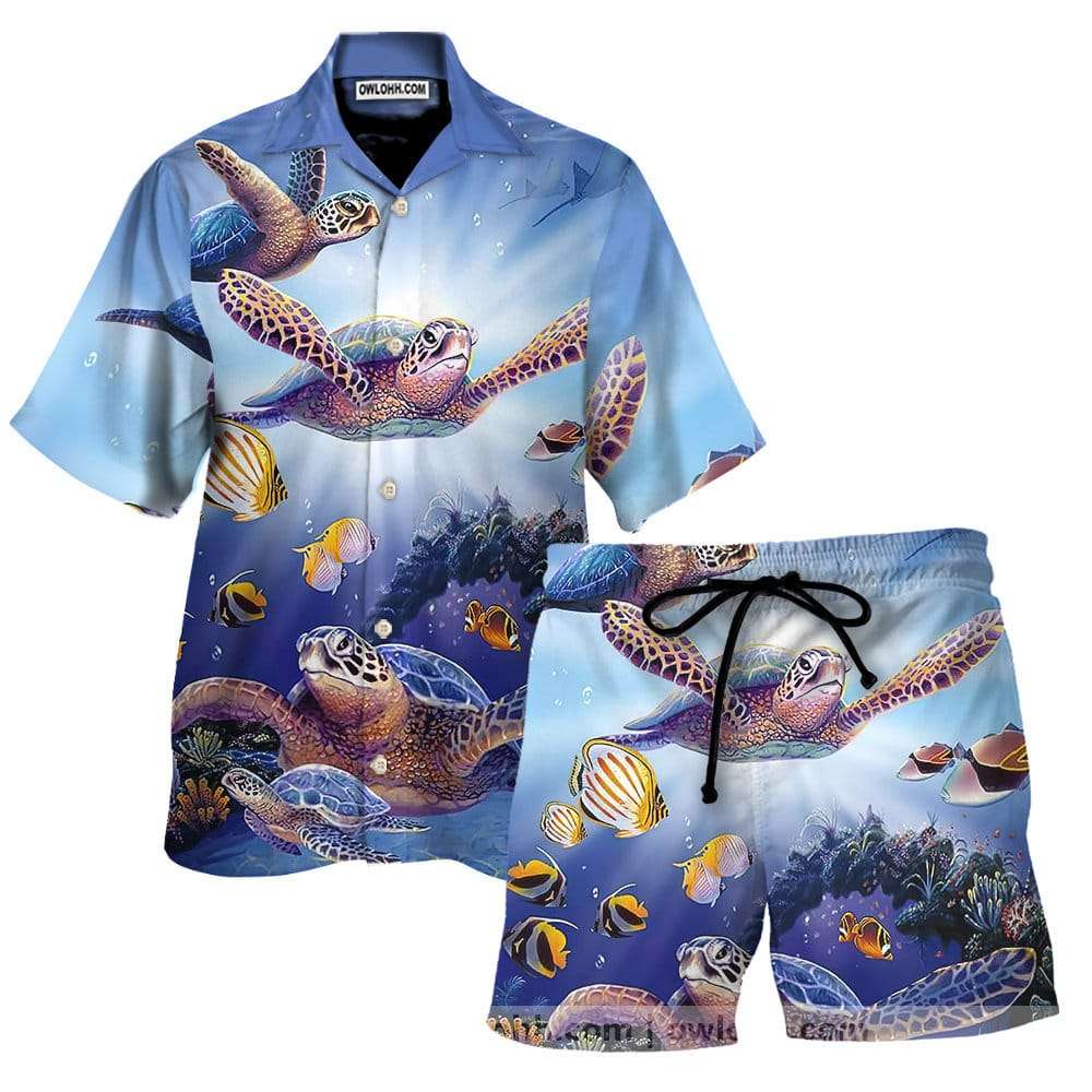 Sea Turtles Ocean Hawaiian Shirt Sea Turtles Ocean Hawaiian Shirt