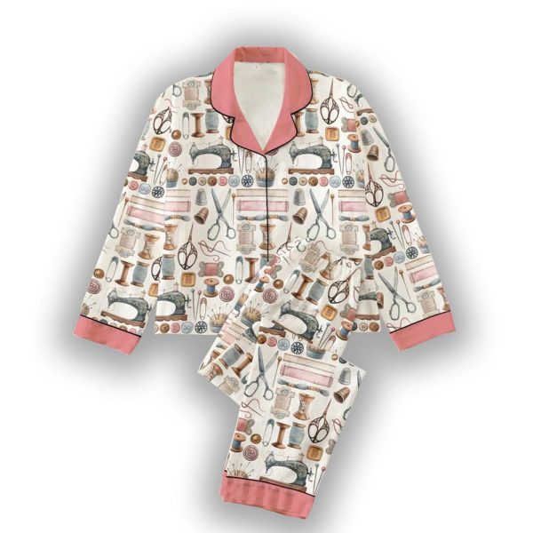 Sewing Lover Classic Pajama Set Vintage Sewing Tools
