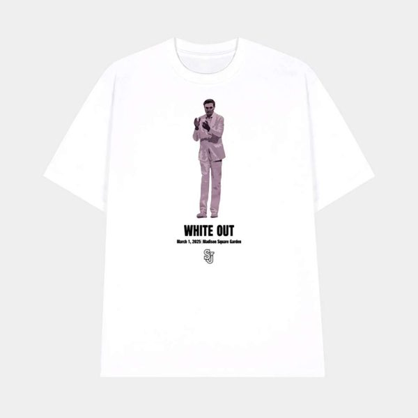 St. John’s White Out March 1 2025 Madison Square Garden Shirt