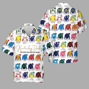 2025 Anni Kentucky Derby Jockey Silks Hawaiian Shirt1