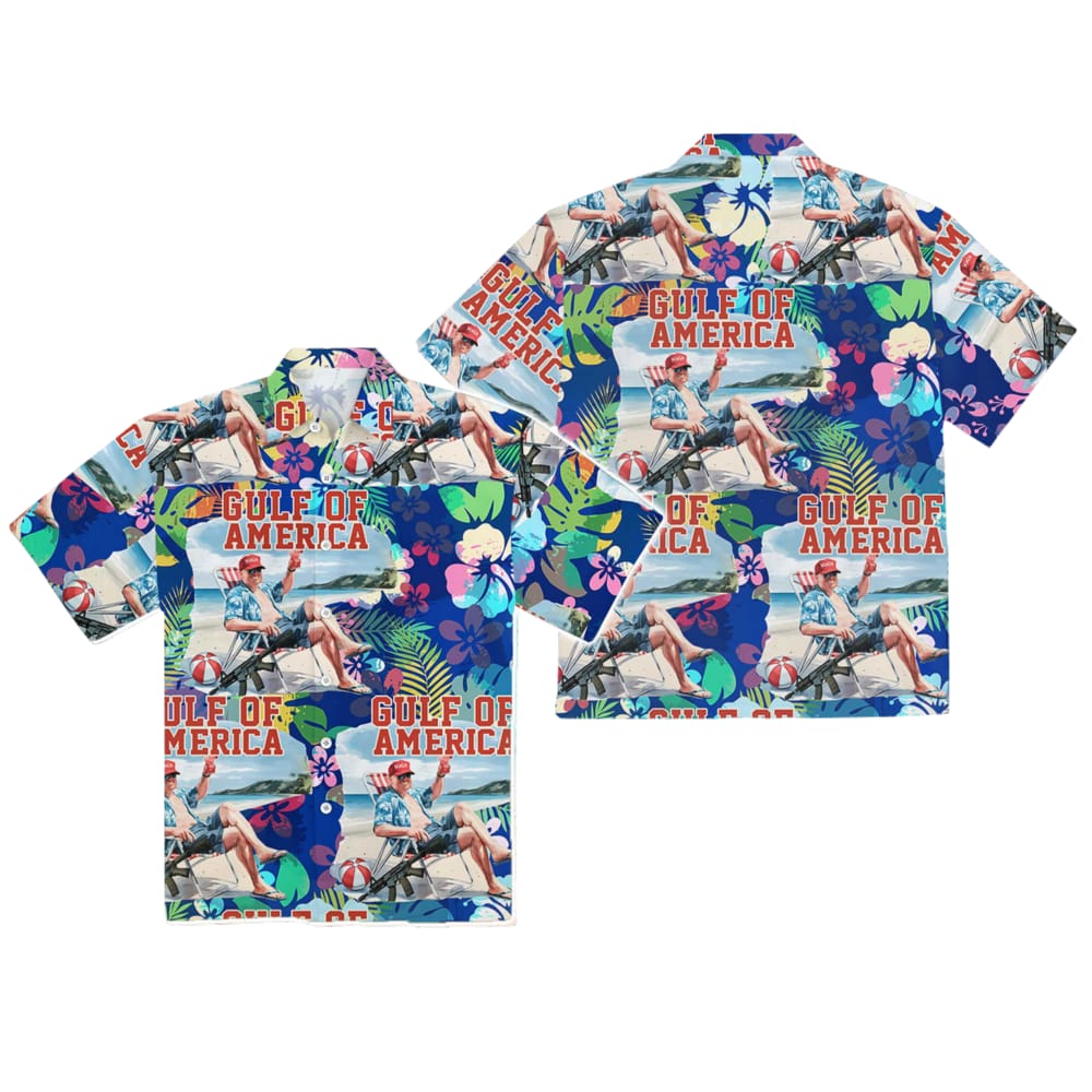 Trump Gulf Of America Summer Beach Hawaiian Shirt Trump Gulf Of America Summer Beach Hawaiian Shirt