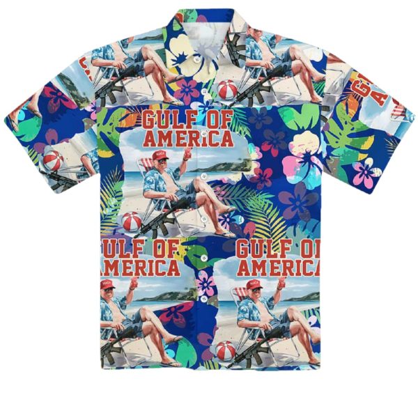 Trump Gulf Of America Summer Beach Hawaiian Shirt
