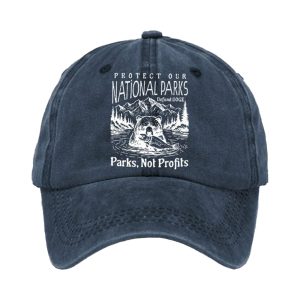 Protect Our National Parks Dufund DOGE Parks Not Profits Baseball Cap2