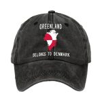 Unisex Greenland Belongs To Denmark Printed Baseball Cap