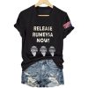 V-Neck Retro Release Rumeysa Now Print T-Shirt
