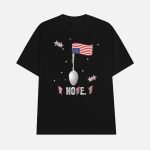 V-neck Retro Hold The Line Don't Resign Print T-Shirt