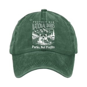 Protect Our National Parks Dufund DOGE Parks Not Profits Baseball Cap