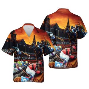 Kentucky Derby 150th Anniversary 2025 Horse Racing 3D Hawaiian Shirt