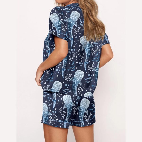 Whale Shark Satin Pajama Set