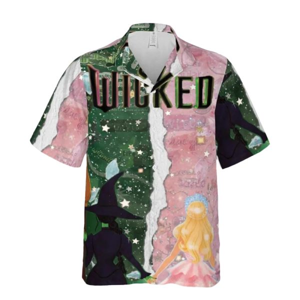 Wicked Pink Goes Good With Green 3D Hawaiian Shirt