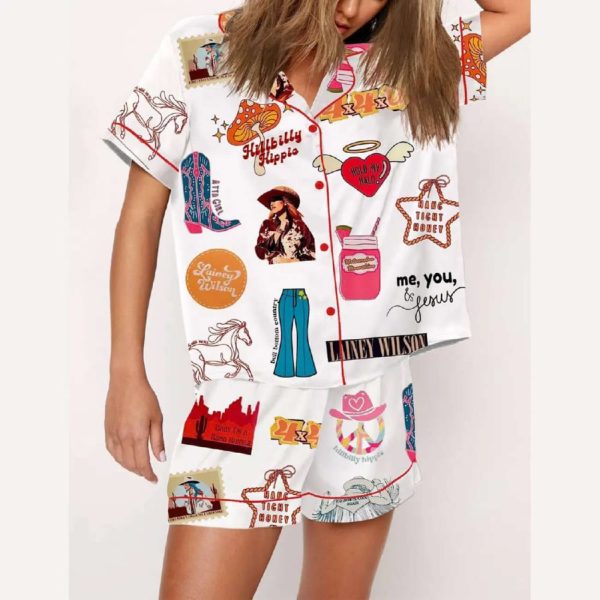 Wild Flowers Wild Horses Country Concert Lainey Wilson Print Pajama Set