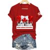 Women’s Retro Proudly Canadian Always United Print T-Shirt