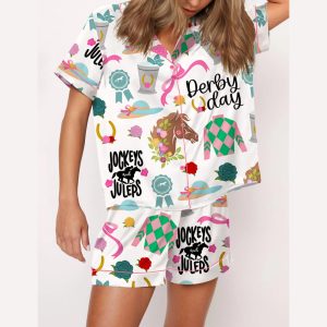 Kentucky Derby Satin Pajama Set2