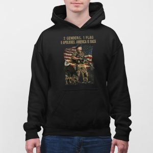 Trump 2 Genders 1 Flag 0 Apologies America Is Back Shirt 4