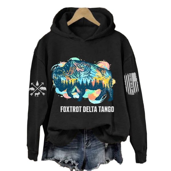 Yak Foxtrot Delta Tango FDT Printed Hoodie