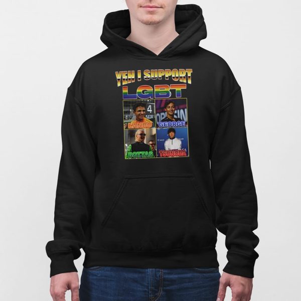 Yeah I Support Lgbt George Bottas Tsunoda Shirt