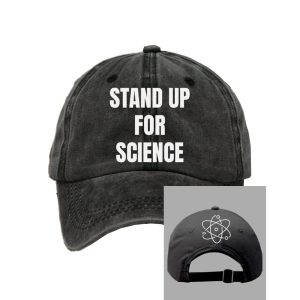 Retro Stand Up For Science Print Baseball Cap1