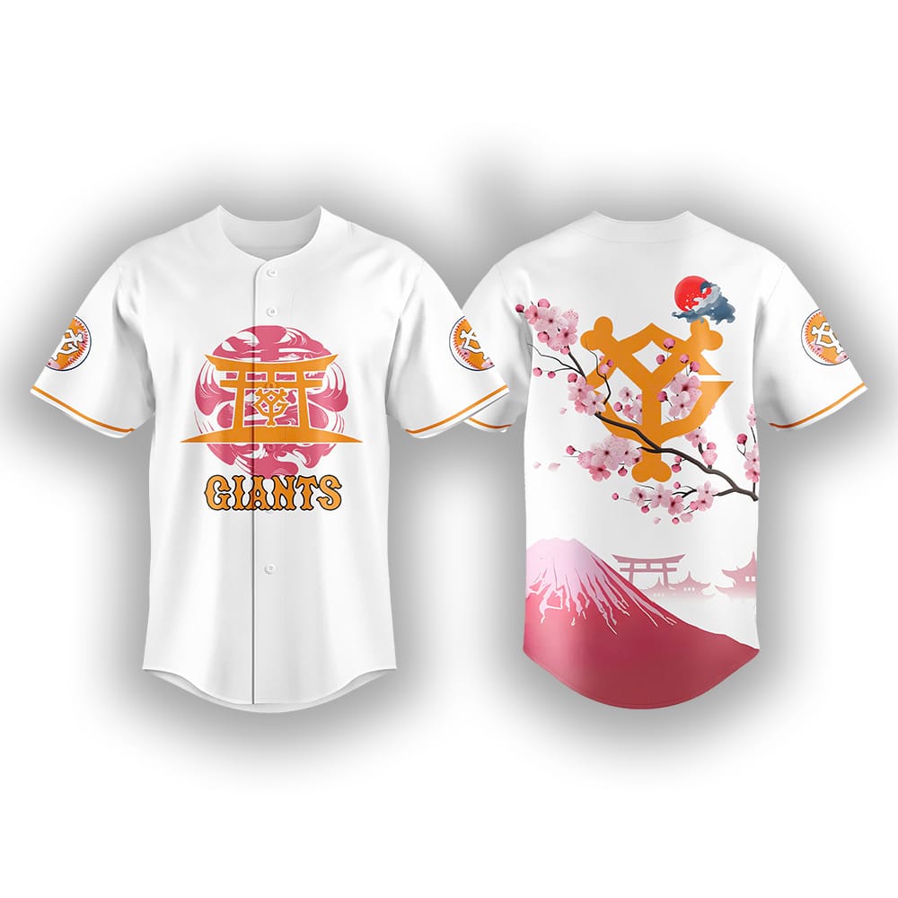 Yomiuri Giants Fuji Mount Baseball Jersey 2025 Yomiuri Giants Fuji Mount Baseball Jersey 2025