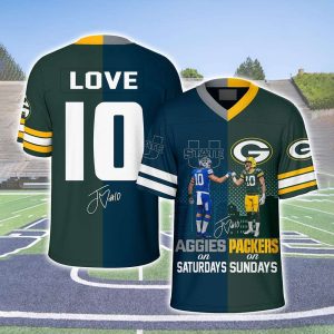 Love Aggies On Saturdays Packers On Sundays Jersey1