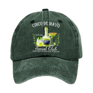 Cinco De Mayo Est 1862 Social Club Nacho Average Fiesta Baseball Cap