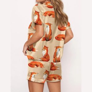 Fox Satin Pajama Set3