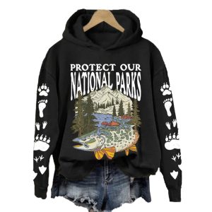 Protect Our National Parks Printed Sweatshirt2