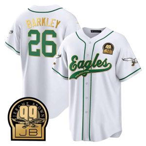 Saquon Barkley Eagles Jerome Brown Baseball Jersey1